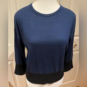 Roland Mouret Cotton Silk blend 3/4 sleeve pullover sweater, size medium